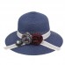  Bowknot Floppy Sun Beach Straw Hats Wide Brim Summer Travelling Cap C0F9  eb-96807833